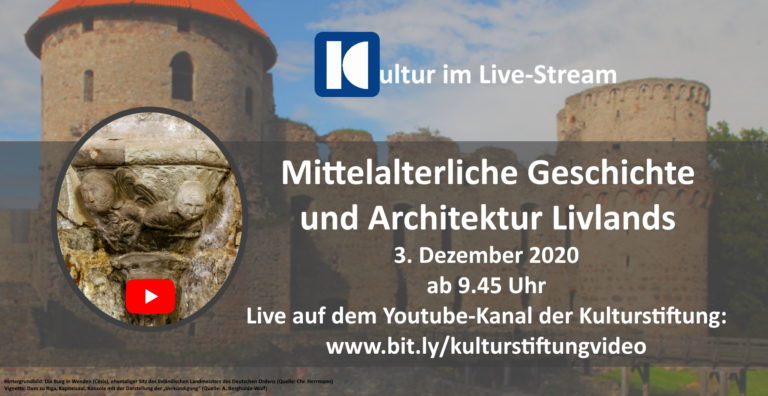 Online-Fachtagung zur Geschichte und Architektur Livlands als Aufzeichnung abrufbar