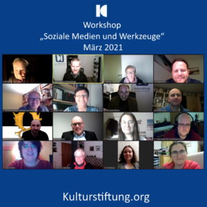 Teilnehmerinnen und Teilnehmer des Social Media-Workshops im März 2021